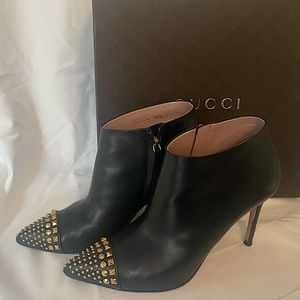 Gucci Malaga Kid Black Ankle boots. Size 38.5. Gorgeous 🦋🦋🦋
